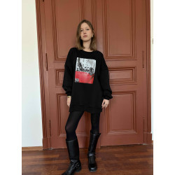 Czarna bluza oversize
